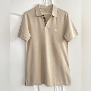 Burberry Men’s Beige Polo Shirt